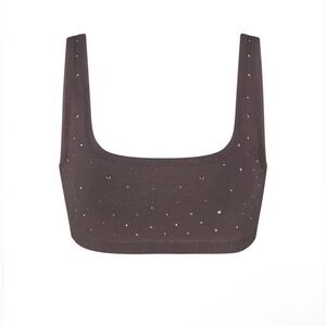 SKIMS Rhinestone Cotton Sports Bra